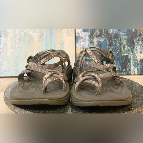 CHACO Z / Cloud pink gray sandals women’s shoes size 8 - Picture 13 of 14
